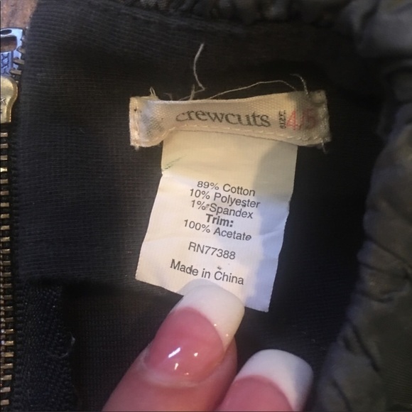 J. CREW CREWCUTS Gray Ruffle Shift Dress size 4/5 - Picture 4 of 4